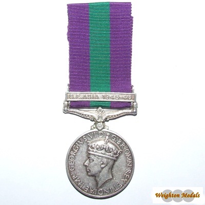 General Service Medal - S.E Asia Clasp - Un-named